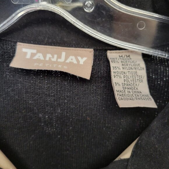 Tanjay Faux Suede Front Ribbed Button Up Western Top Size M - Picture 4 of 6